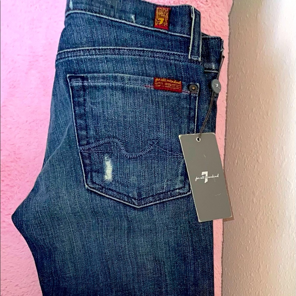 7 For All Mankind- Women’s distressed jeans